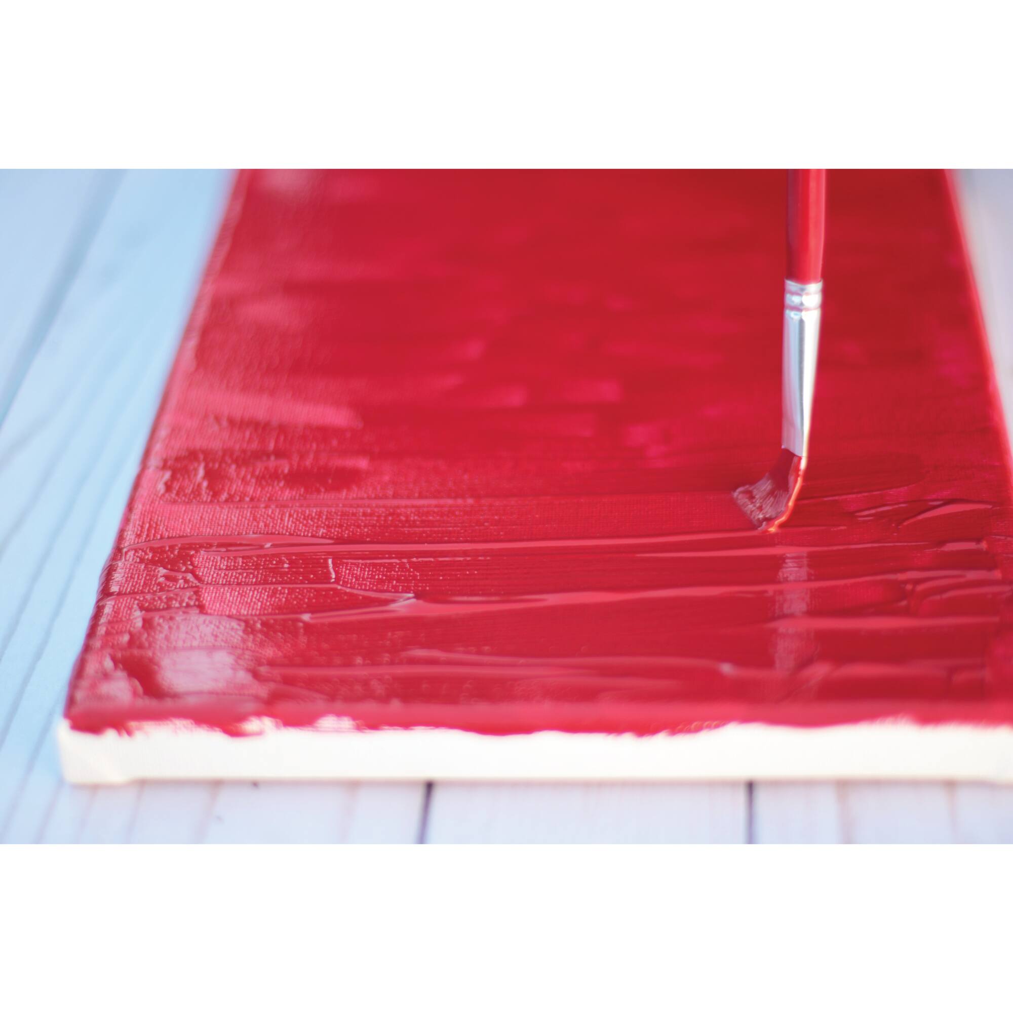 Hello, Artist! Short Handle White Taklon 12 Piece Brush Set